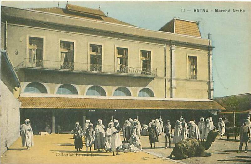 CPA    Batna   Marché Arabe     animé  colorisé     envoyée en 1912                G-481