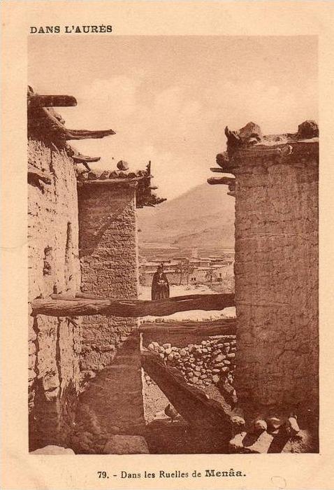 Algérie (Batna) Dans l´Aurès- Dans les Ruelles de Menâa -Cl.Rigal administrateur Aurès n°79)