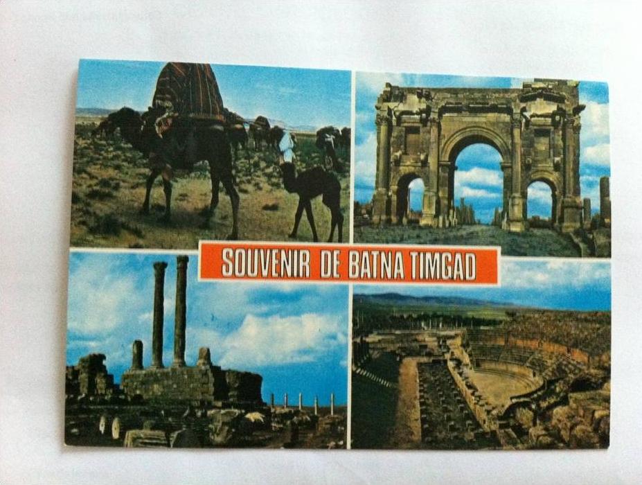 ALGERIE . SOUVENIR de BATNA  timgad multivues ecrite tres bon etat
