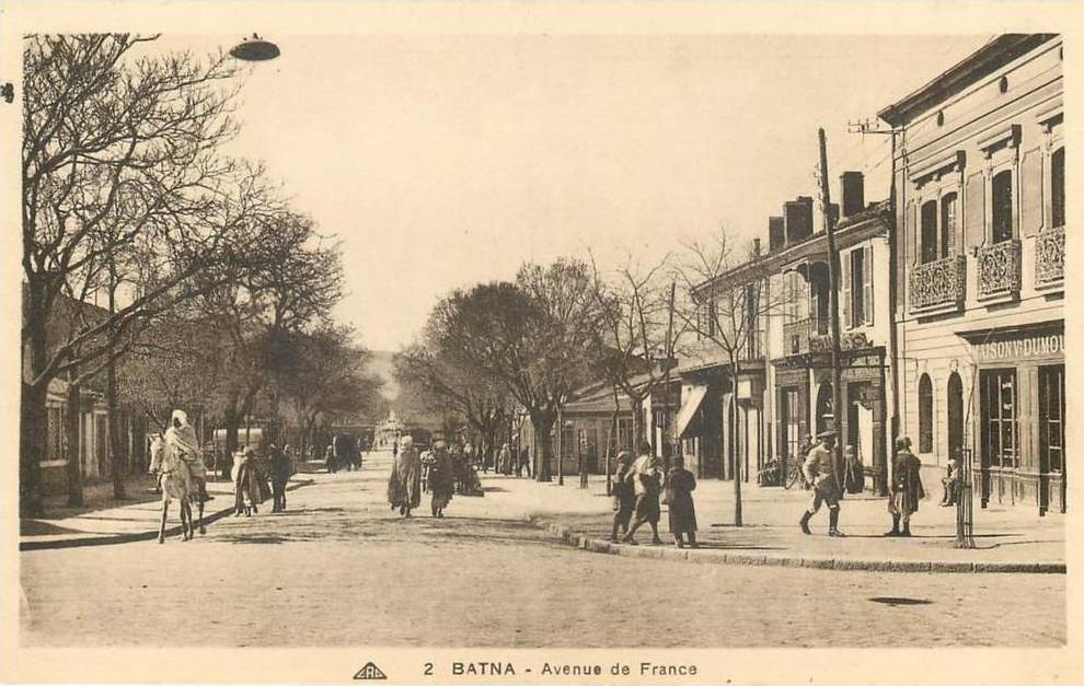 ALGERIE - BATNA - AVENUE DE FRANCE - TABAC-JOURNAUX JULES BERNARD