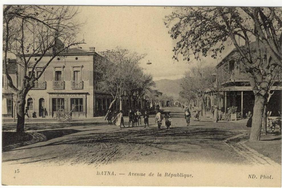 ALGERIE-BATNA-avenue de la republique animée bon etat