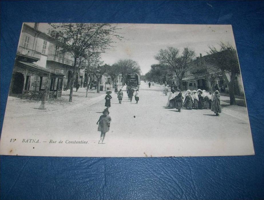 Batna - Rue de Constantine - animee - LL 15 - écrite - L100
