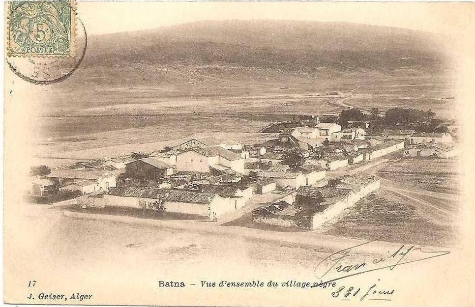 Algérie Batna . Vue D´Ensemble du Village Nègre