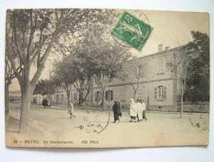 cpa, très belle vue animée, Batna, la gendarmerie