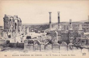 Arc De Trajan Et Temple Du Genie, Ruines Romaines De Timgad (Algeria), Africa, 1910-1920s