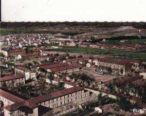*** ALGERIE - BATNA - Vue sur l'Hôpital  *** CPSM Ecrite Edts JANSOL Cachet 21e D.L et Zone Sud-Contantine - Etat-Major