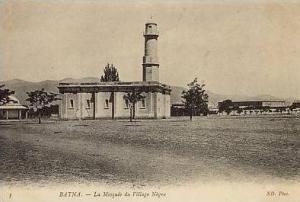 cpa-Algerie-Batna-la mosquée du village Nègre