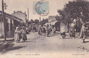 Batna.- (Algérie)  Une  Rue du Marché  - (belle animation)