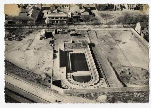 ALGERIE  BATNA  CONSTANTINE  VUE AERIENNE SUR LA PISCINE MUNICIPALE