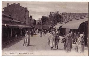 AFRIQUE - ALGÉRIE - BATNA -  Rue Gambetta