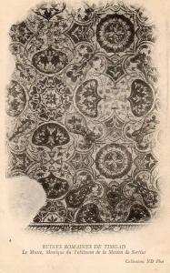 Algérie-(Batna) Ruines Romaines de TIMGAD  Musée,Mosaïque du Tablinum de la Maison de Sertius (Cpa Dos Simple)*PRIX FIXE