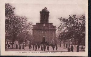 Batna Place de la République et l'Eglise L.L. LIRE DESCRIPTION ETAT