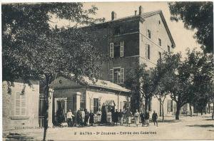 Batna 3 3eme Zouaves Entrée des Casernes  ecrite 1930