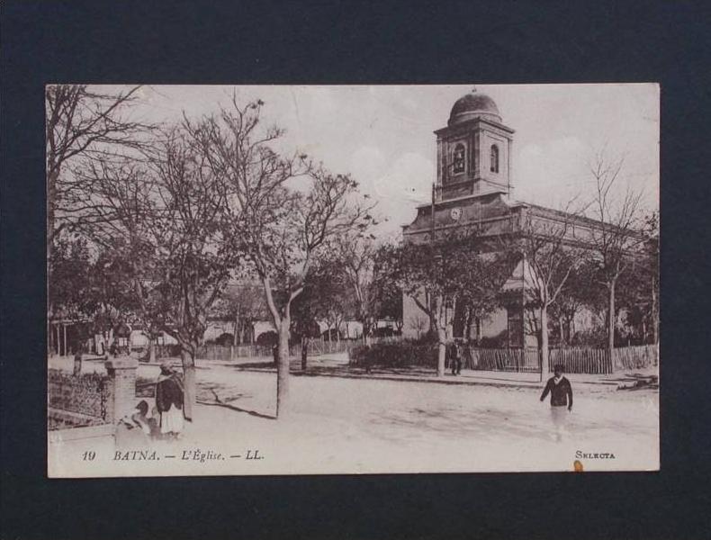 ref1823 CPA animées lot de 2 sur Batna (Algérie), La Mosquée et l'Eglise - Selecta, Lévy Fils et Cie.