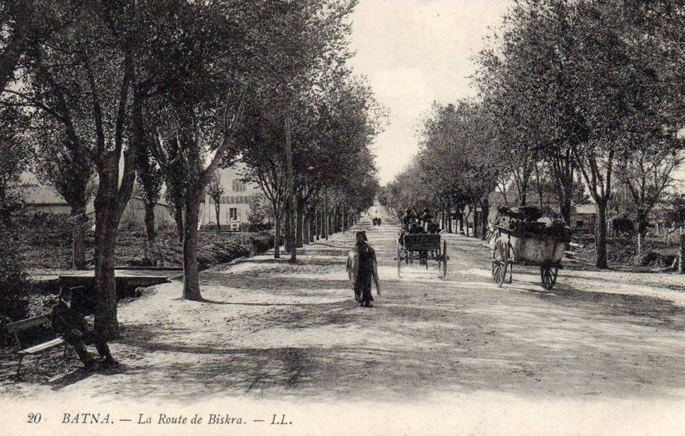 ALGERIE  -  BATNA.  -  La Route de Briskra .