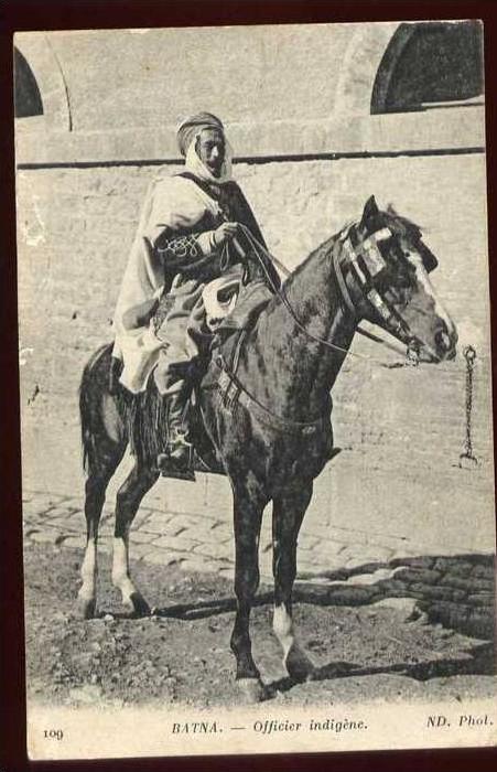 Cpa  d' Algérie  Batna  Officier  indigène  LEM28
