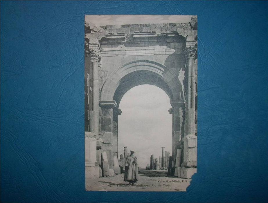 Timgad - Voute de l'Arc de Trajan - animée - Coll. Ideale PS 19 - circulée 1912 - L79B