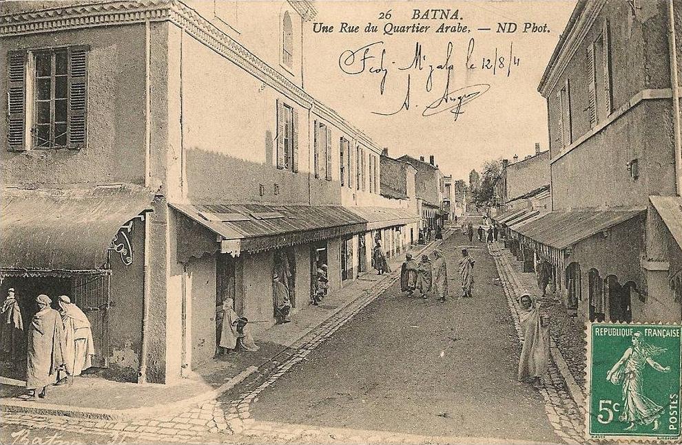 cpa Batna rue du quartier arabe