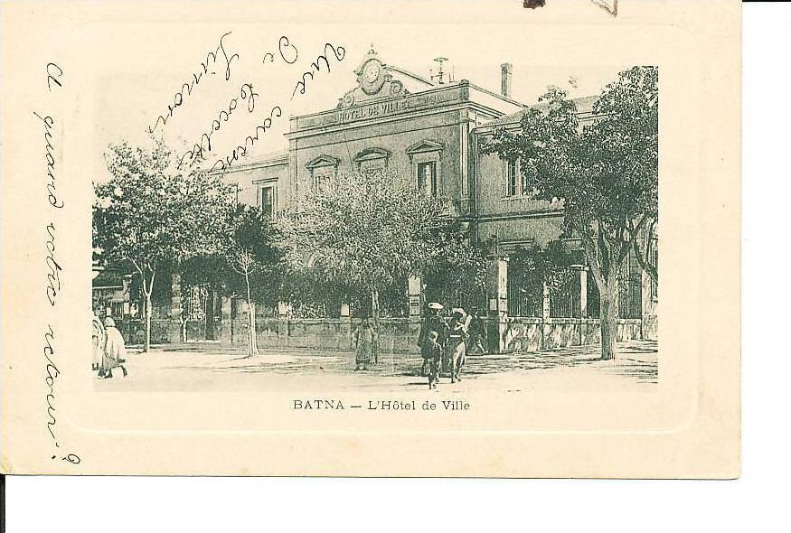 BATNA ALGERIE L'HOTEL DE VILLE CPA 1913 BON ETAT