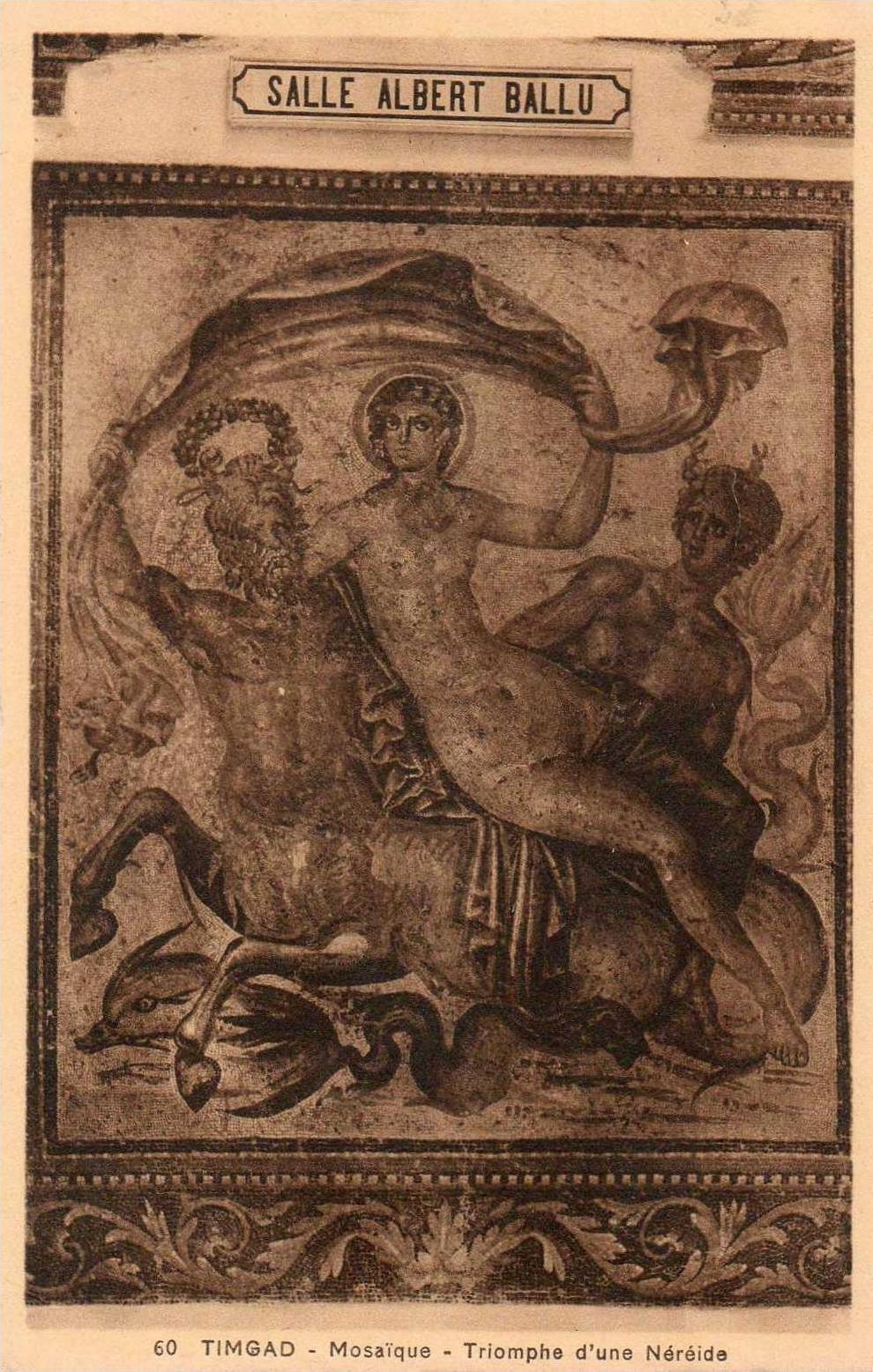 Algérie- (Batna) TIMGAD - Mosaïque-Triomphe d´une Néréide *PRIX FIXE