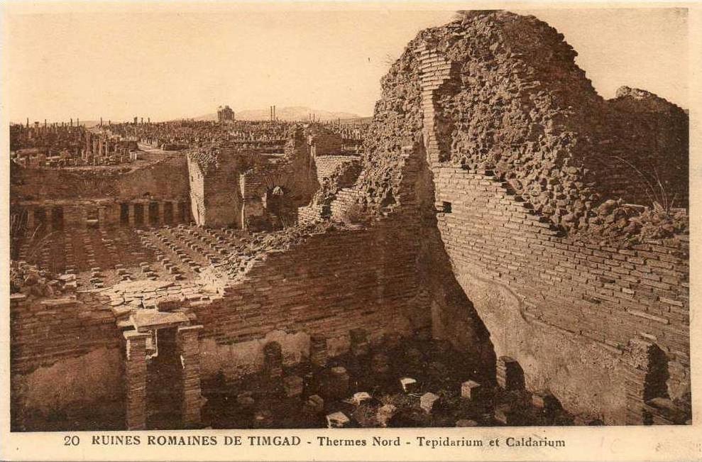 Algérie- (Batna) Ruines Romaines de TIMGAD - Thermes Nord-Tepidarium et Caldarium *PRIX FIXE-