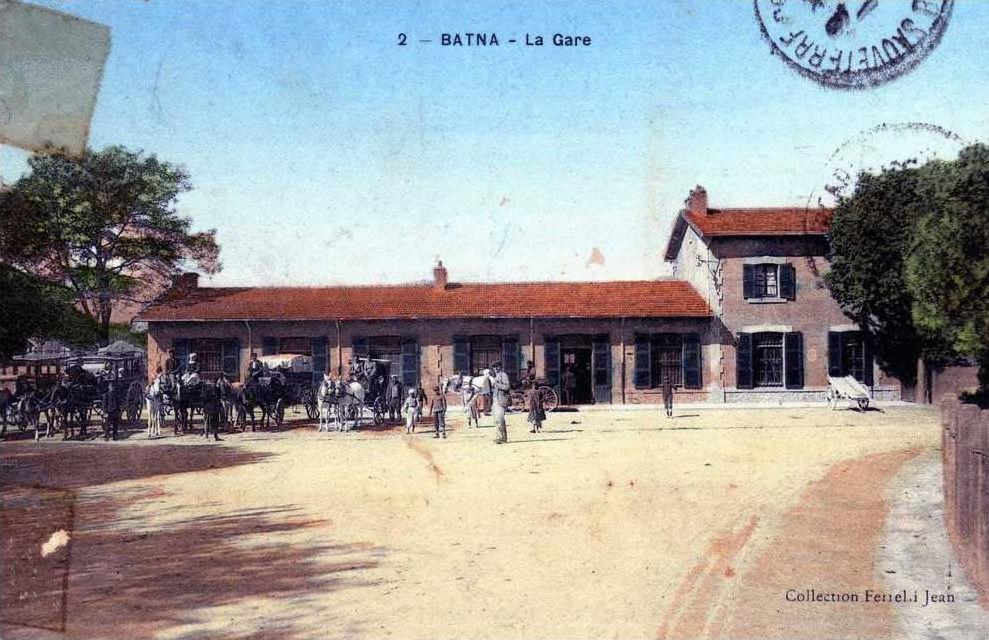 ALGERIE BATNA LA GARE COLORISEE