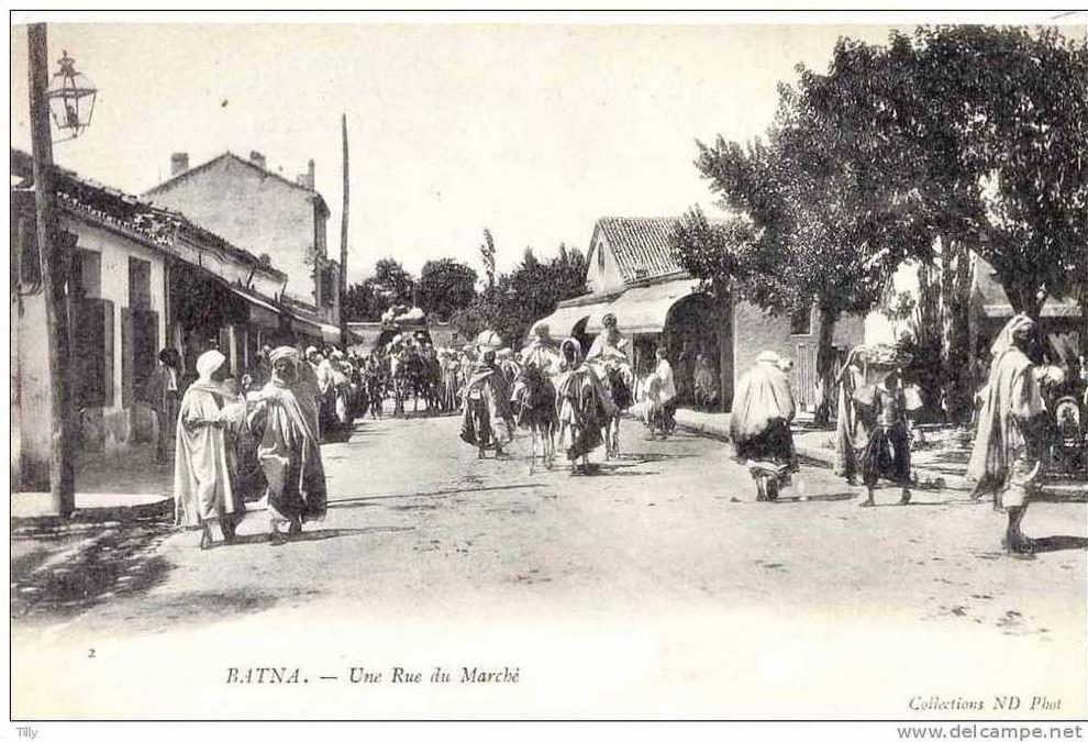 BATNA - une rue du Marché N° 2 ND - Très belle carte Neuve Supoerbe