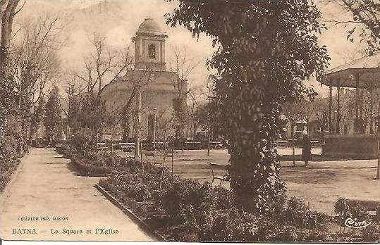 ALGERIE      BATNA -  Le Square et l'Eglise
