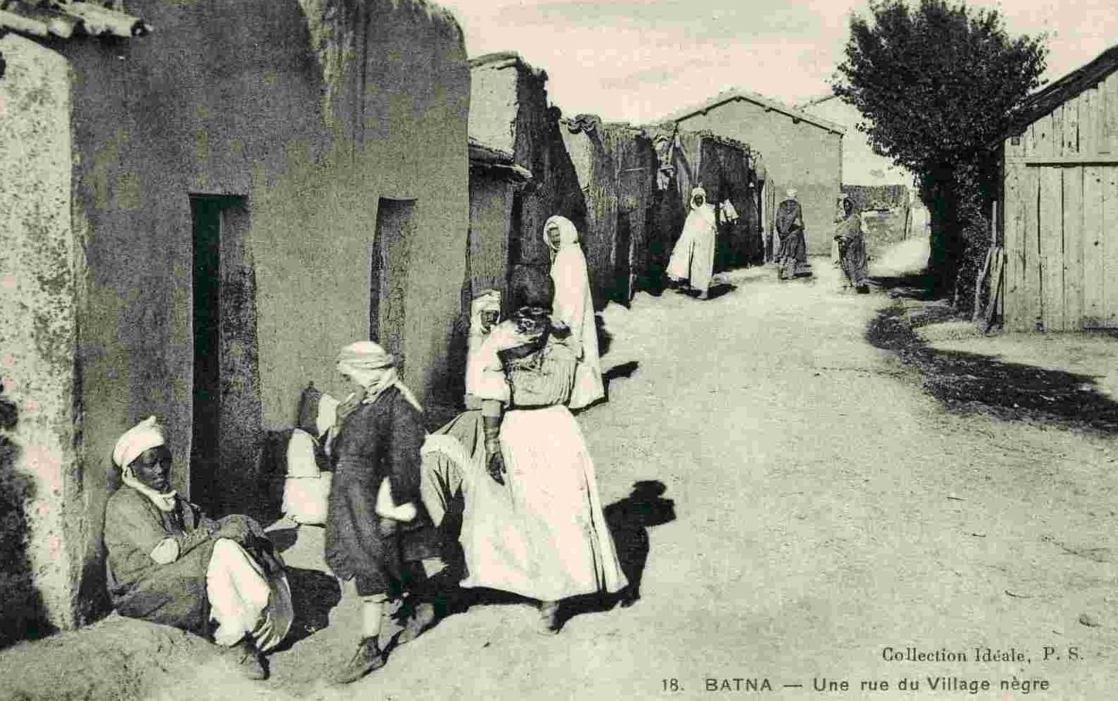 ALGERIE - BATNA - Une rue du village nègre -