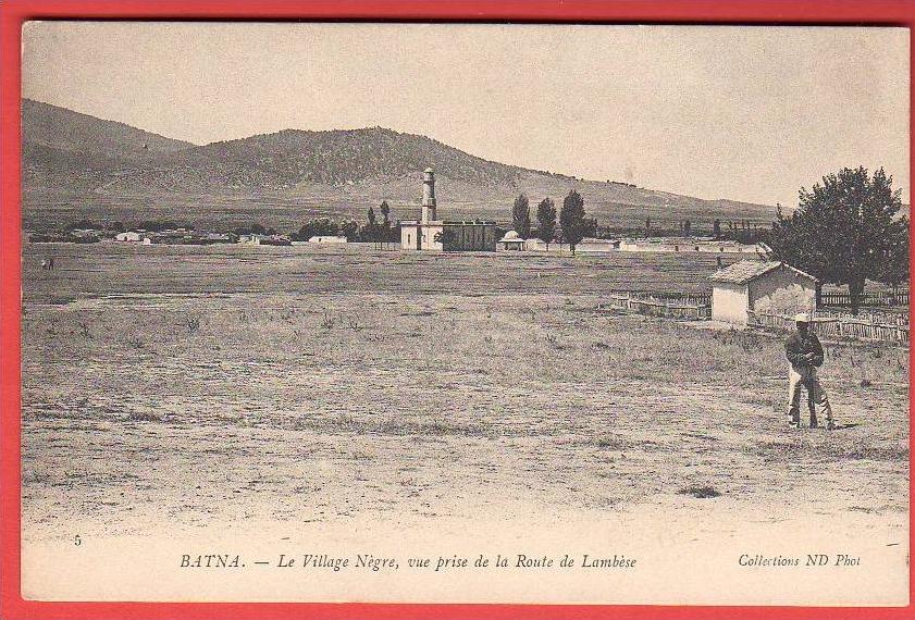 CPA Algérie - Batna - Le Village négre vue prise de la route de Lambèse  (Editeur Neurdein N°5)