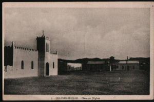 AK Algerien/Algeria/Algerie, Colomb Béchar, Place de l'Eglise