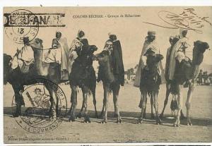 Colomb Bechar Groupe Meharistes  Cachet Poste Bou Anan Ht Guir Tresor Postes Touareg