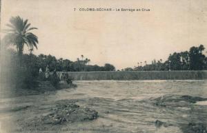 ALGERIE - COLOMB BECHAR - Le Barrage en crue