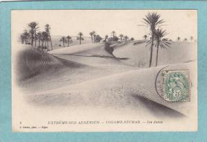 EXTREME - SUD  ALGERIEN.  - COLOMB - BECHAR . - Les dunes  -  1907   - BELLE CARTE  -