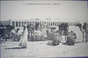 C. Postale  ALGERIE - COLOMB-BECHAR - Le Marché
