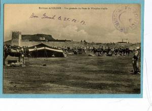 Environs de  COLOMB.  -  Vue générale du Poste de WIMPFEN-ABADLA  - 1913 -  TRES BELLE CARTE ANIMEE -