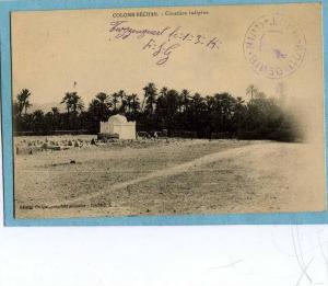 COLOMB-BECHAR.  -  Cimetière indigène - 1914 -  TRES BELLE CARTE -