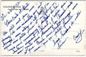 2 scans - Algérie - COLOMB-BÉCHARD - Le Barrage sur l´Oued - photo véritable