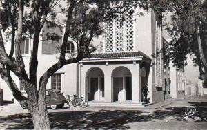 cpsm Colomb Bechar ( Algerie ) Nouveau centre d' accueil , voiture et velo