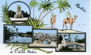 AMITIES DE COLOMB-BECHAR........CPSM  PETIT FORMAT 4 VUES