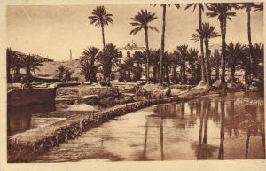 ALGERIE Colomb Béchar Barrage sur l'Oued
