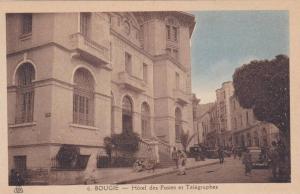 AFRIQUE,ALGERIE FRANCAISE,AFRICA,BOUGIE,B EJAIA EN 1939,HOTEL DES POSTES,RUE ANIMEE,COMMERCE,MENDIANT, TELEGRAPHE