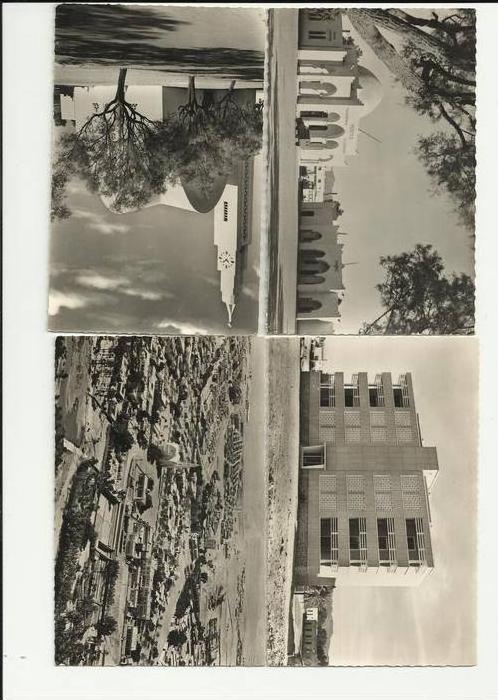 ALGERIE -COLOMB-BECHAR -editeurs voir dans l encadre- lot 4 cp noir et blanc -tb etat-non circule