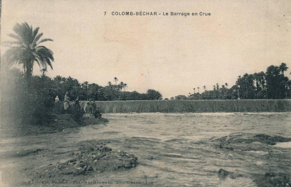 ALGERIE - COLOMB BECHAR - Le Barrage en crue