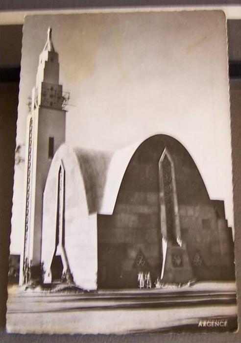 CPA  - ALGERIE - COLOMB BECHAR - L´EGLISE - ANNEE 1950