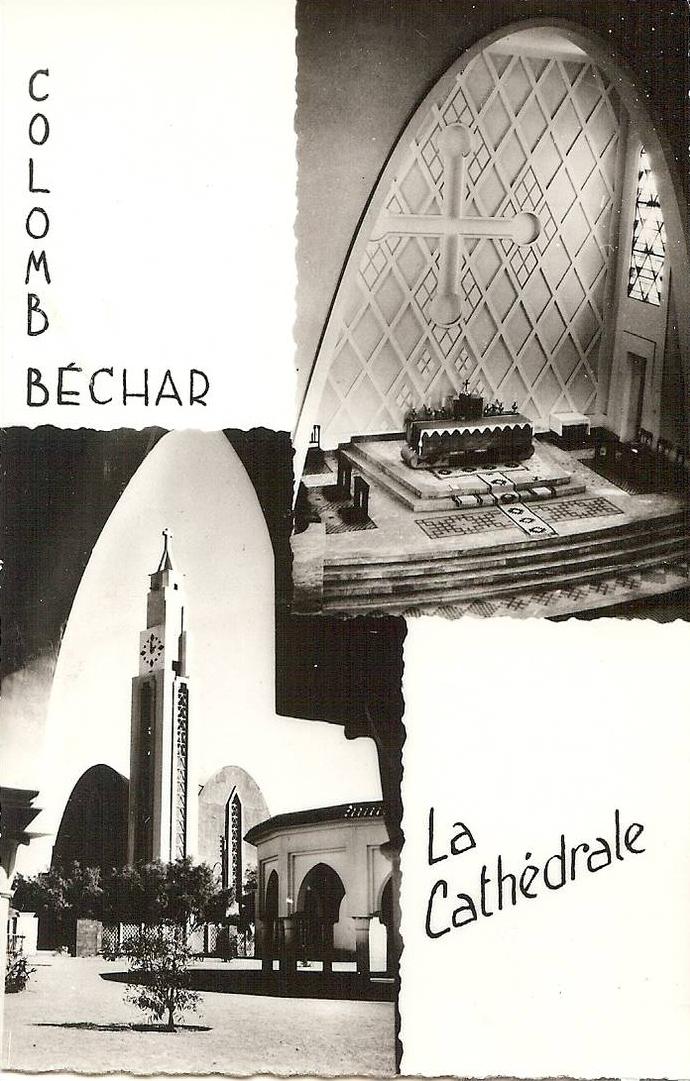 ALGERIE * COLOMB-BECHAR - La Cathédrale - Multivues - Semi moderne petit format