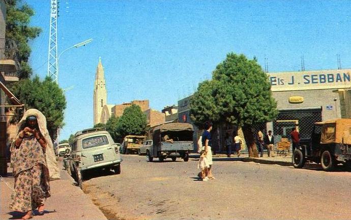 BECHAR...RUE DU COLONEL-LOTH...CPSM PETIT FORMAT ANIMEE