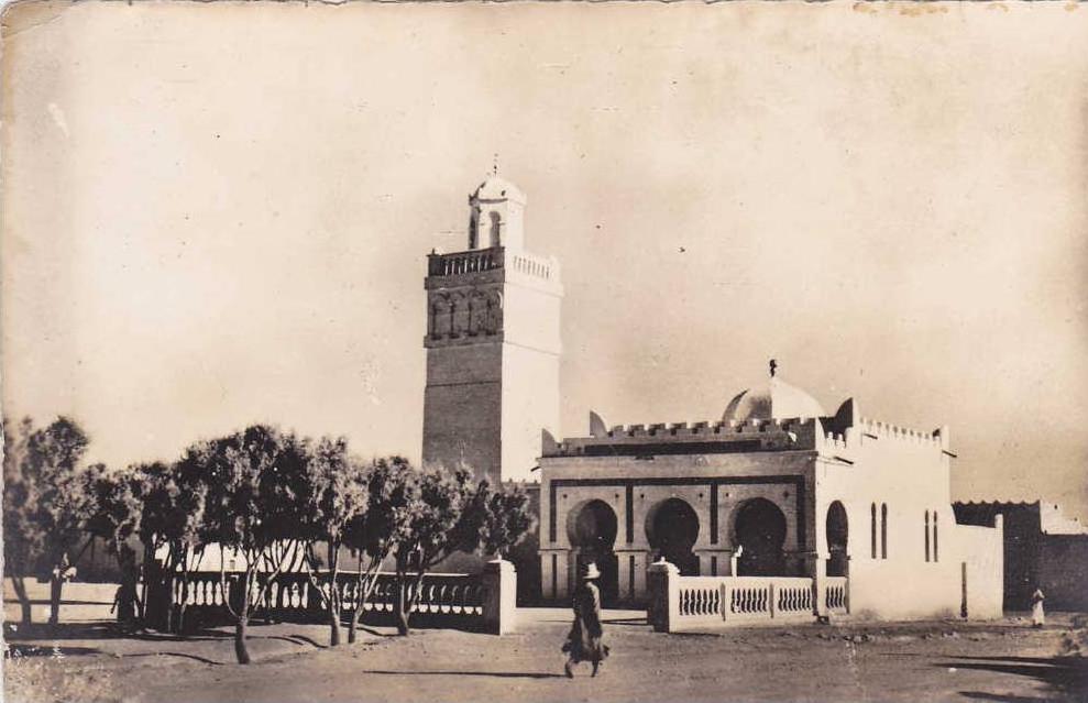 AFRIQUE,AFRIKA,AFRICA,MAG HREB,Algérie,Algéria,COLO MB-BECHAR,mosquée,temple musulman,prière,rare