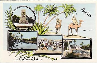 algérie amitiées  de Colomb Bechar cpm multivue  ed photo africaine 12.11