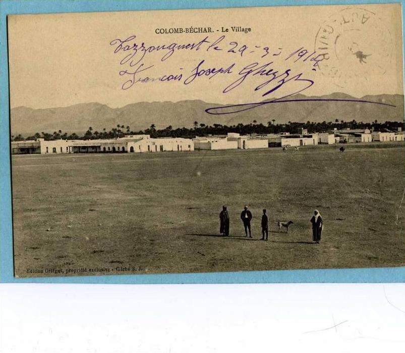 COLOMB-BECHAR.  -  Le Village   - 1914 -  TRES BELLE CARTE ANIMEE -